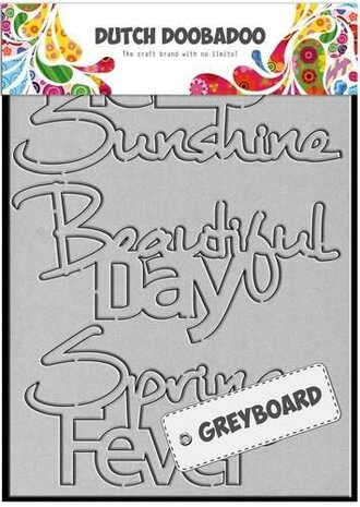 Dutch Doobadoo Dutch Greyboard Hello Sunshine A6 