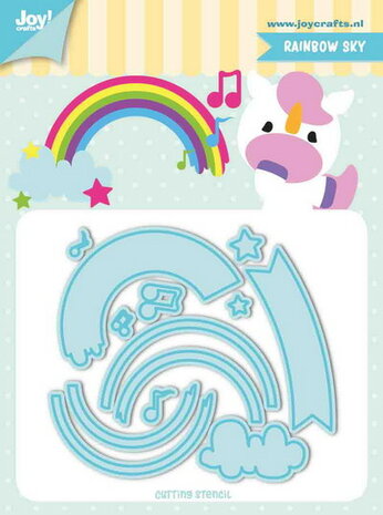 Joy! stencil tumble friends rainbow-sky 6002/1195