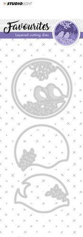 Studio Light Embossing Die Cut Stencil Layered Favourites nr 146