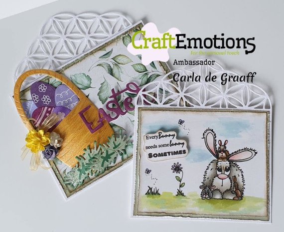 CraftEmotions clearstamps A6 - Bunny 1 Carla Creaties