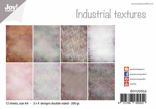 Joy! Crafts Papierset - Design - Industrieel texturen 12vl 6011/0652 A4 