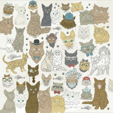 Kaisercraft Pawfect double-sided 12x12&quot; cats