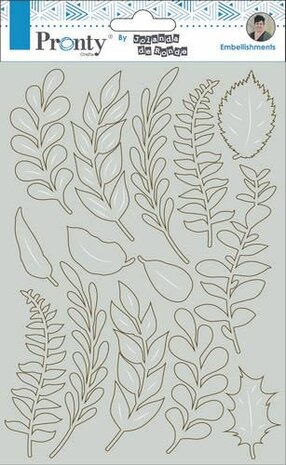 Pronty Chipboard Leaves A5  by Jolanda