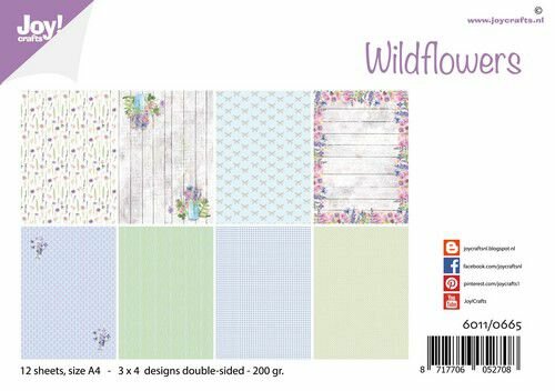 Joy! Crafts Papierset - Design - Wild flowers 6011/0665 