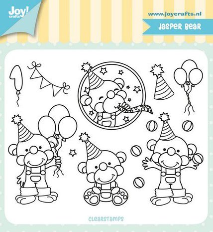 Joy! Crafts Clearstempel - Jocelijne - Jasper Bear 6410/0516 
