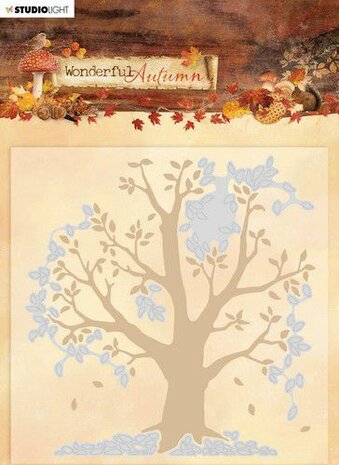 Studio Light Embossing Folder With Die Cut Wonderful Autumn nr.05 EMBWA05&nbsp;