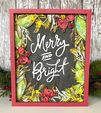 Sizzix Thinlits Die Set - Merry &amp; Bright 6PK Tim Holtz