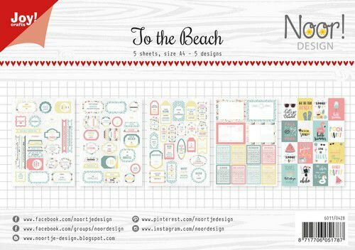 Joy! Crafts Labelvellen - Noor - Design At the beach 6011/0428 A4 