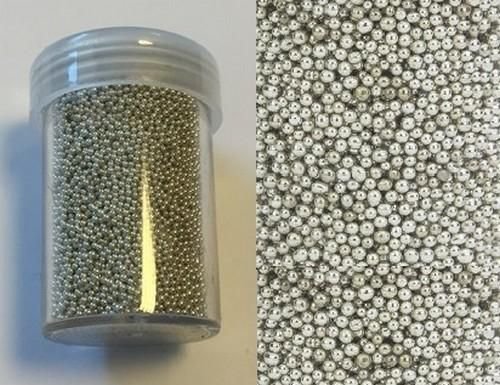 Mini pearls (zonder gat) 0,8-1,0mm zilver 22 gram