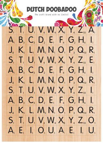 Dutch Doobadoo Dutch Sticker Art A5 Scrabble 491.200.013