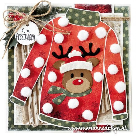 Marianne Design Craft Stencil Craft stencil Sweater PS8076 