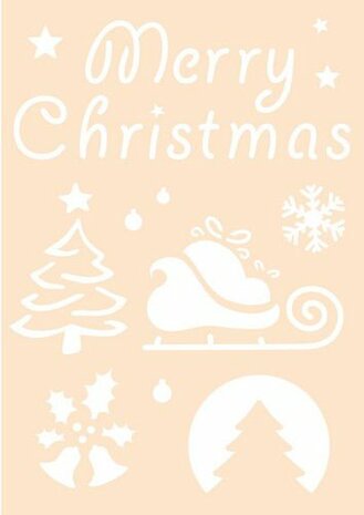 Joy! Crafts Polybesa stencil - Merry Christmas 6005/0012 A6