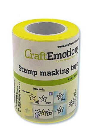 CraftEmotions stempel maskeer tape 6 cm - 10 meter