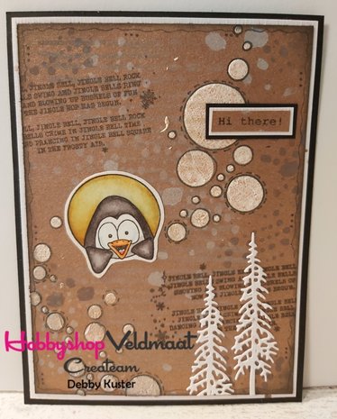CraftEmotions clearstamps A6 - Penguin 2 Carla Creaties