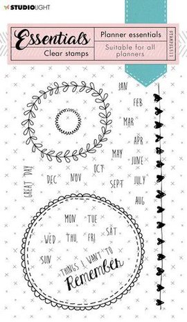 Studio Light Clear Stamp Planner Essentials A6 nr.511 STAMPSL511