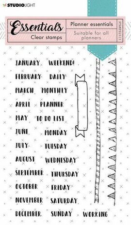 Studio Light Clear Stamp Planner Essentials A6 nr.513 STAMPSL513