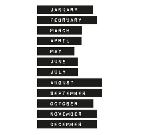 Studio Light Washi Tape Months Planner Essentials nr.14 