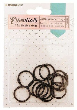 Studio Light Binding rings Black Planner Essentials 12st nr.1 