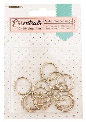 Studio Light Binding rings Silver Planner Essentials 12st nr.3 