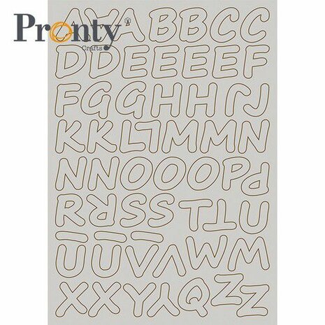 Pronty Chipboard A5 Alphabet 492.010.020