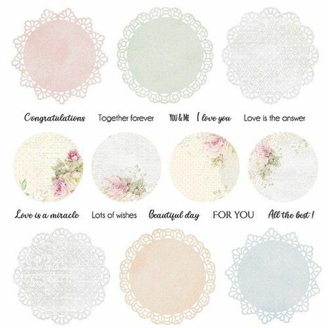 Craft&You Flower Romance sheet elements to cut out 12x12 