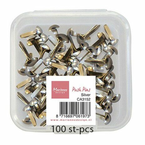 Marianne Design Decoratie Push Pins - Zilver CA3152