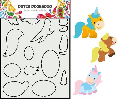 Dutch Doobadoo Dutch Card Art Built up Paard A5 