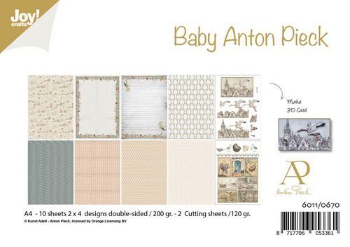 Joy! Crafts Papierset - Anton Pieck - Design Baby 10vl 6011/0670 A4 - 200 gr