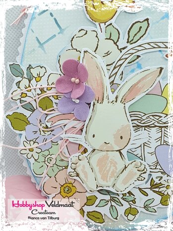 Craft&amp;You Hopping Bunnies Scrapbooking single paper 12&rdquo;x12&rdquo; CP-HBU07