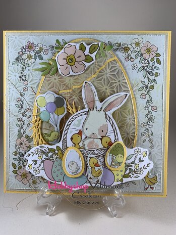 Craft&amp;You Hopping Bunnies Scrapbooking single paper 12&rdquo;x12&rdquo; CP-HBU07