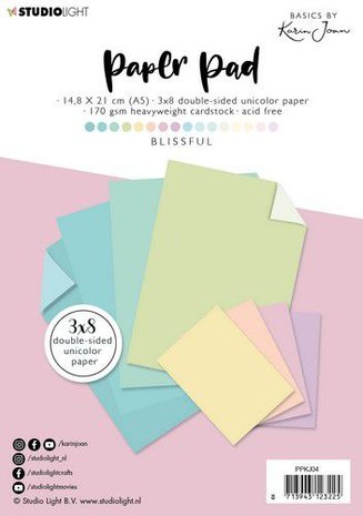 Studio Light Paper Pad Pattern Paper Basics by Karin Joan nr.4 A5