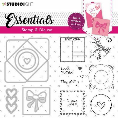 Studio Light Stamp &amp; Cutting Die Essentials nr.56 A6