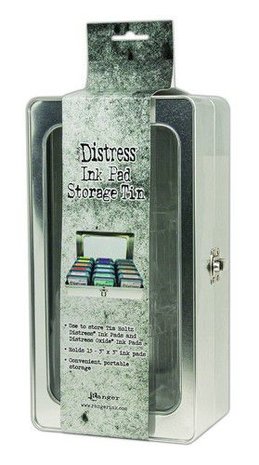 Ranger Tim Holtz Distress Pad Storage Tin - 3x3 Pads (leeg) TDA68075