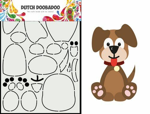 Dutch Doobadoo Dutch Card Art Built up Hondje A5 