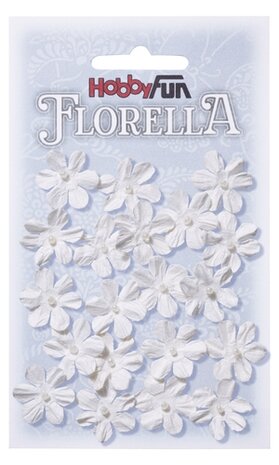 FLORELLA Bloemen Wit, 2cm