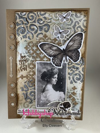 CraftEmotions clearstamps A6 - flessen - Special gift for you Connie Westenberg