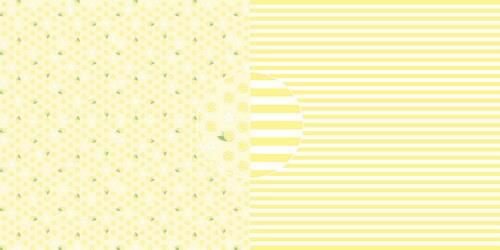 Dini Design Scrappapier 10 vl citroenen - strepen 30,5x30,5cm #4021