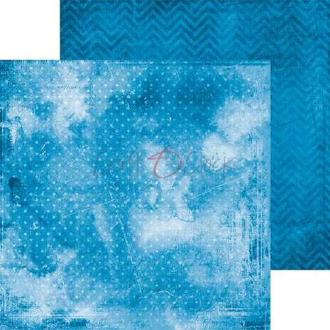 Craft OClock Paper Collection Set 20,3x20,3cm Basic 12 - Blue Mood