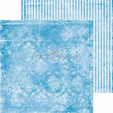 Craft OClock Paper Collection Set 20,3x20,3cm Basic 12 - Blue Mood