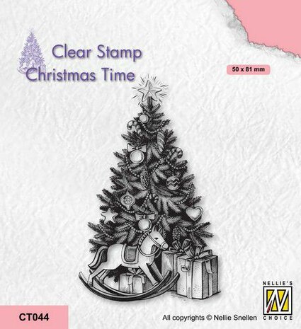 Nellie&lsquo;s Choice Clearstempel - Christmas time Kerstboom CT044