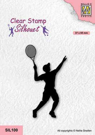 Nellie&lsquo;s Choice Clearstempel - Silhouette - Sport Tennissen SIL100