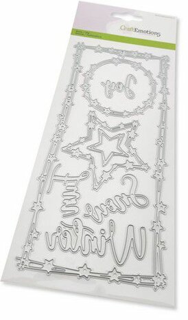 CraftEmotions Die - Slimline deckle - kerstballen
