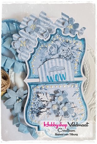 Craft OClock Paper Collection Set 20,3x20,3cm Basic 12 - Blue Mood