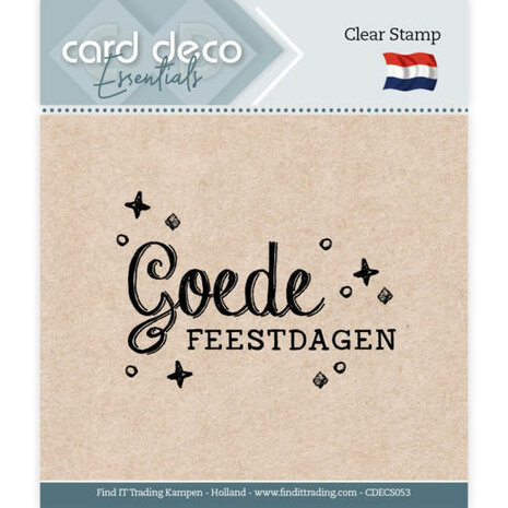 Card Deco Essentials - Clear Stamps - Goede Feestdagen