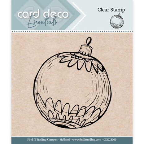 Card Deco Essentials - Clear Stamps - Christmas Ball