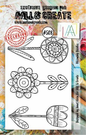 AALL &amp; Create Stamp Blooming Doodles AALL-TP-508