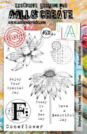 AALL & Create Stamp Textured Florals AALL-TP-531