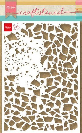 Marianne Design Mask Stencil - Tiny&lsquo;s Gebroken glas PS8107 