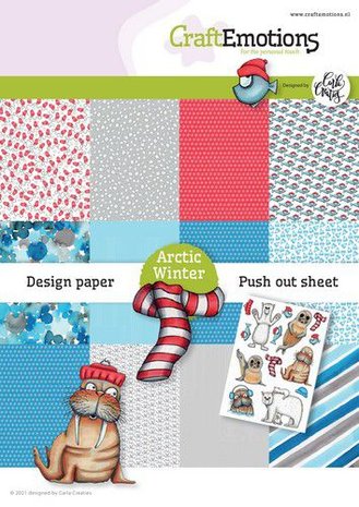 CraftEmotions Design Arctic Winter 12 vel + push out vel - A5 