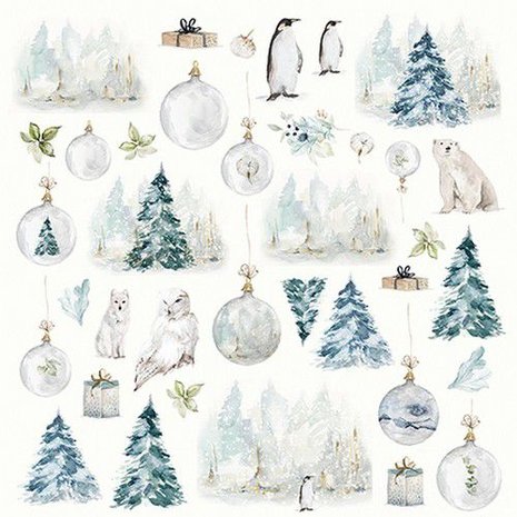 Craft&amp;You Arctic Winter sheet elements to cut out 12x12 